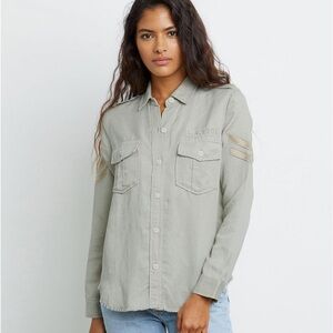 NWOT Rails Conrad Military Jacket Women’s XS Pistachio Arrow Patch Green LA